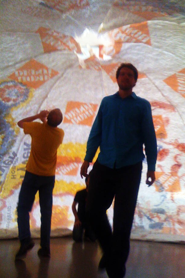 Testing the Tyvek geodesic dome cover